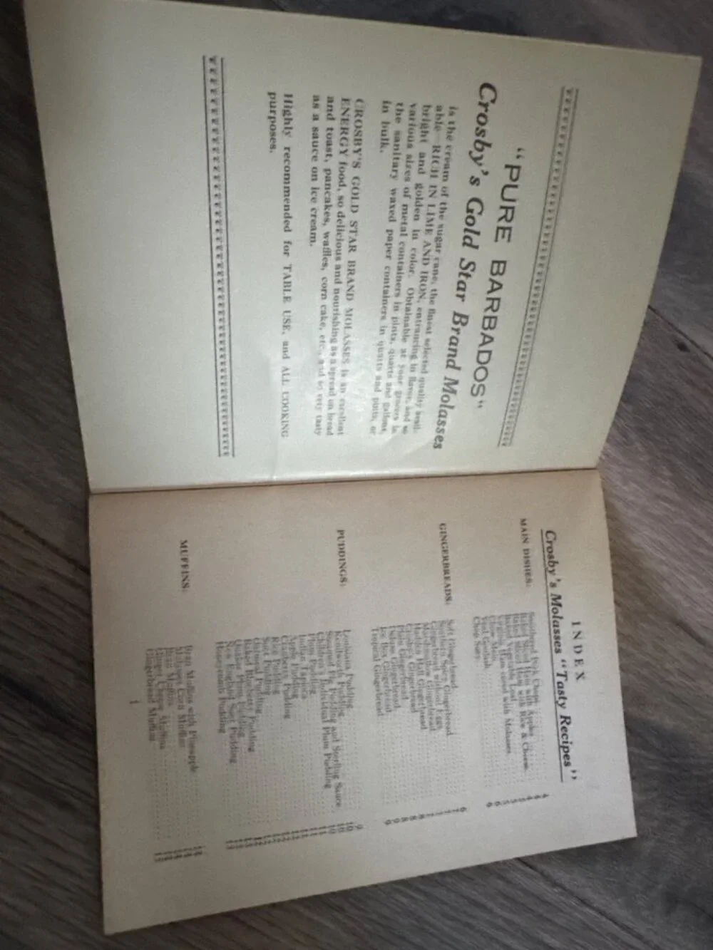 Crosbys Molasses Cookbook Of Tasty Molasses Recipes Vintage Saint John Canada